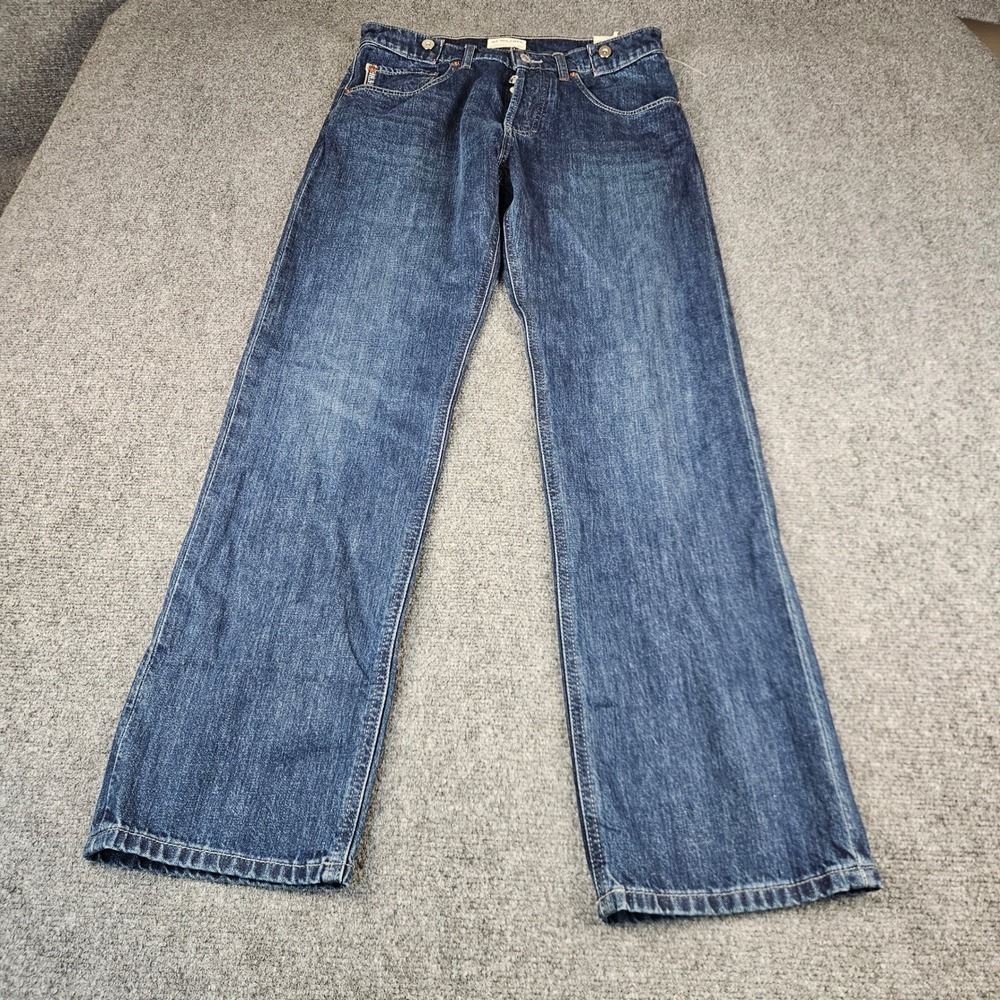 We The Free Slade Slim Selvedge Jeans Blue Button Fly 30 Free People Mens
